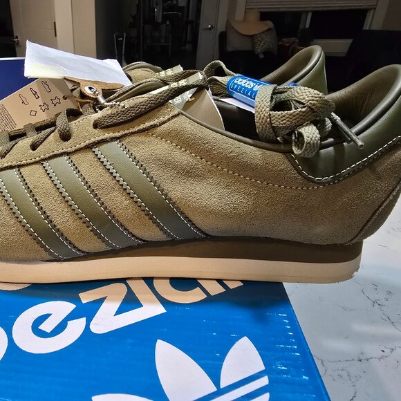 Adidas Moston Super SPZL Shoes In Cargo/Olive/Trace Olive (ID3515) -Men's US 13 - Picture 1 of 10